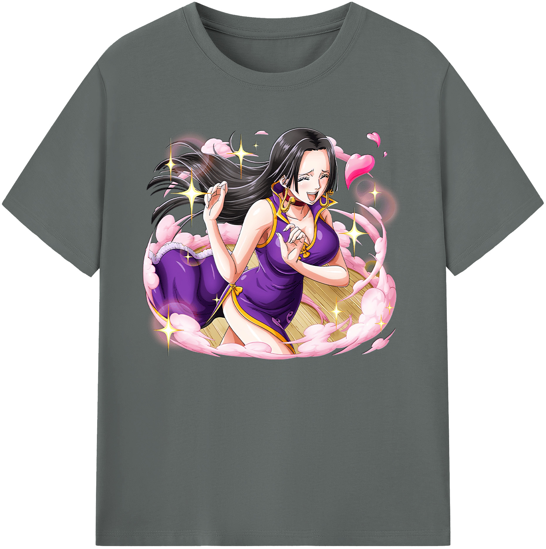 ワンピース ボア・ハンコック ONE PIECE Boa·Hancock 綿100％ メンズ半袖Tシャツ｜肌触りやわらか＆通気性